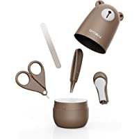 Los mejores  - Set Manicure Neonati- Tagliaunghie Neonato- Set Igiene Neonati (chocolate)